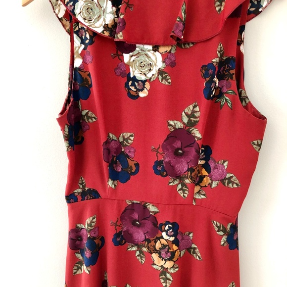 Floral High-Low Ruffle Dress - Picture 6 of 7